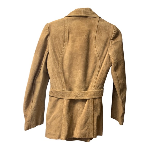 P.B.D. Suede jacket with belt in excellent Condition Tan color - Picture 5 of 8